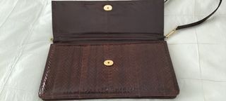 Bolso vintage piel marrón