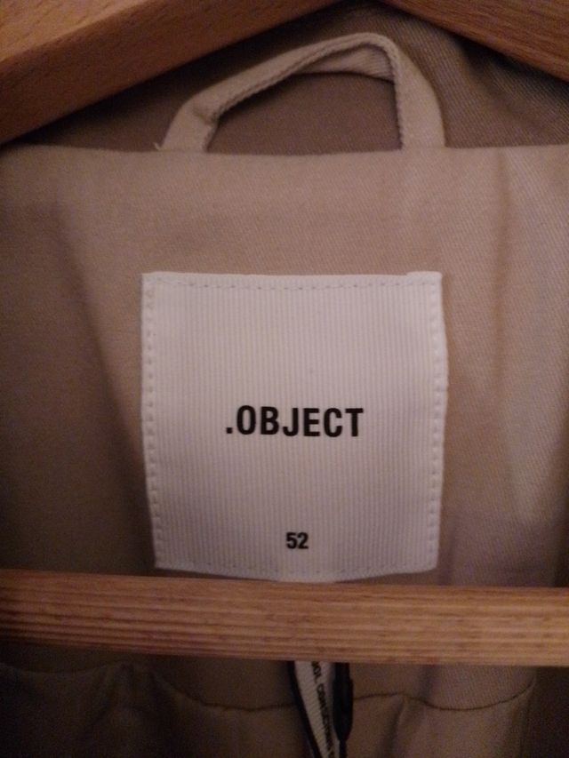 Gabardina OBJECT beige talla 5