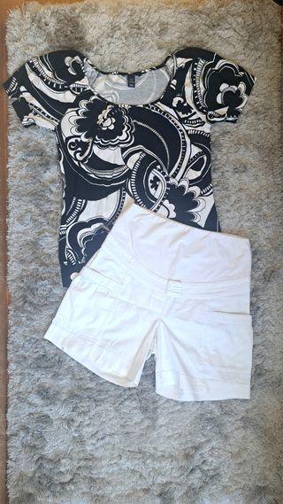 Lote conjunto premamá verano