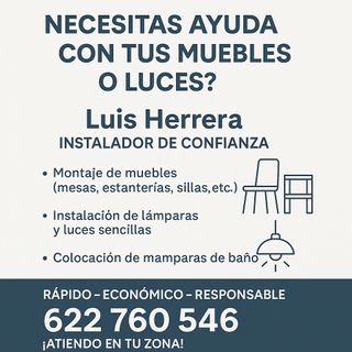 Instalación y Montaje de mobiliario