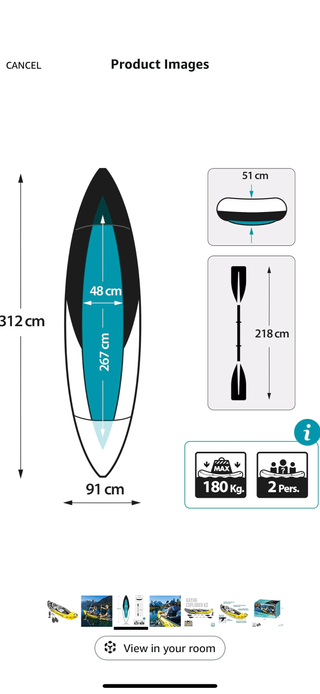 Kayak inflable Explorer K2