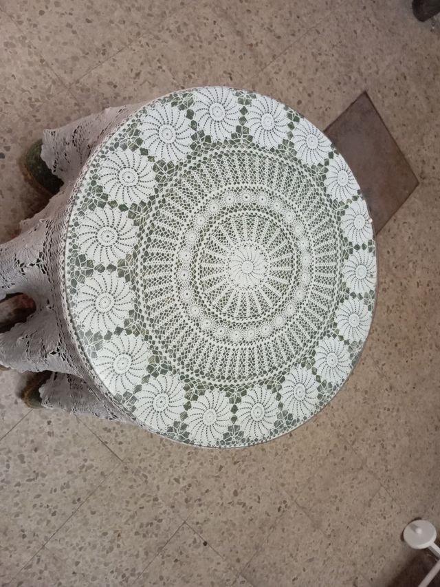 Mesa camilla antigua+ hueco para brasero 