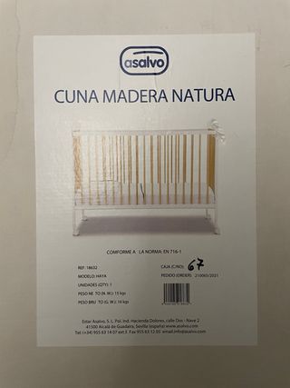 Cuna bebe colecho y colchon