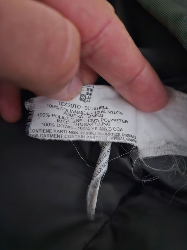 Cappotto Marina Militare in piume d'oca