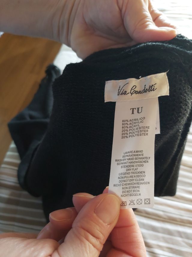 Poncho Mantella con frange Via Condotti 