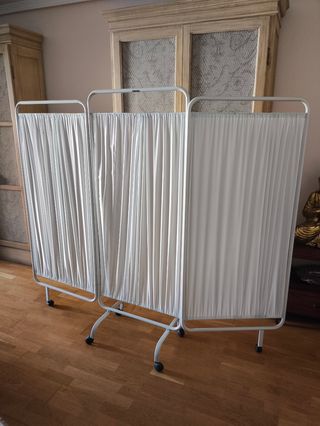 Biombo 3 hojas - Plegable - Blanco