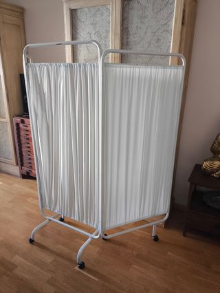 Biombo 3 hojas - Plegable - Blanco