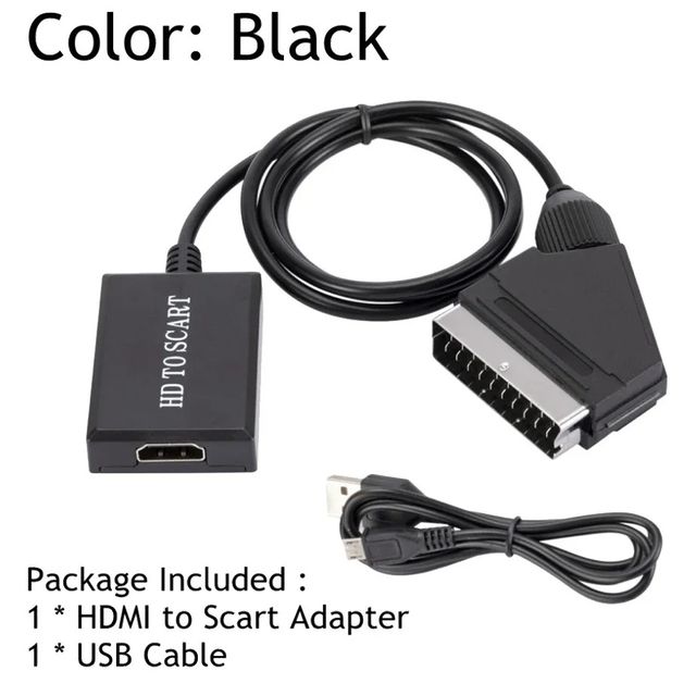 HDMI a SCART Adaptador de Audio y vídeo, 1080P