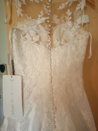 Vestido novia blanco - Talla 38