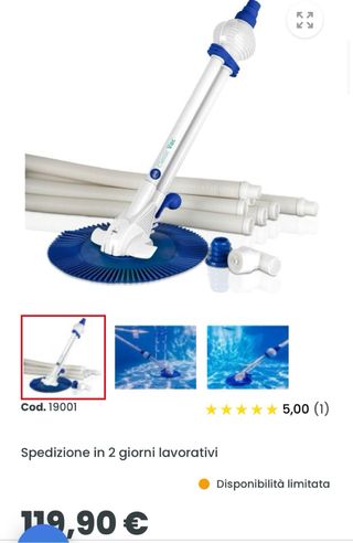 Aspiratore per piscine