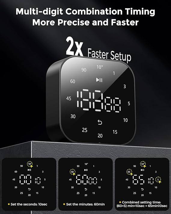 ☘️ Temporizador Digital Táctil con Pantalla LED