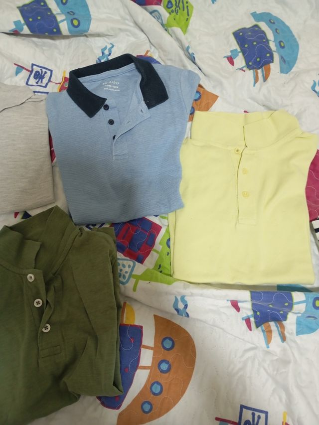 Polos niños lote de 4 polos manga corta
Talla 7/8 