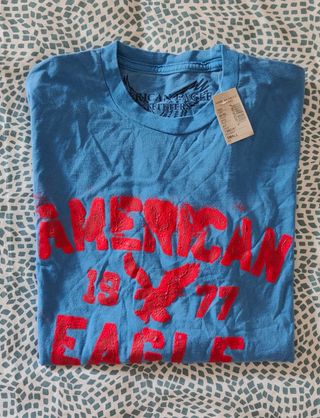 Long Sleeve Cotton Shirt Blu Tg S