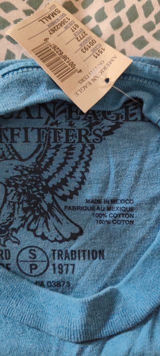 Long Sleeve Cotton Shirt Blu Tg S