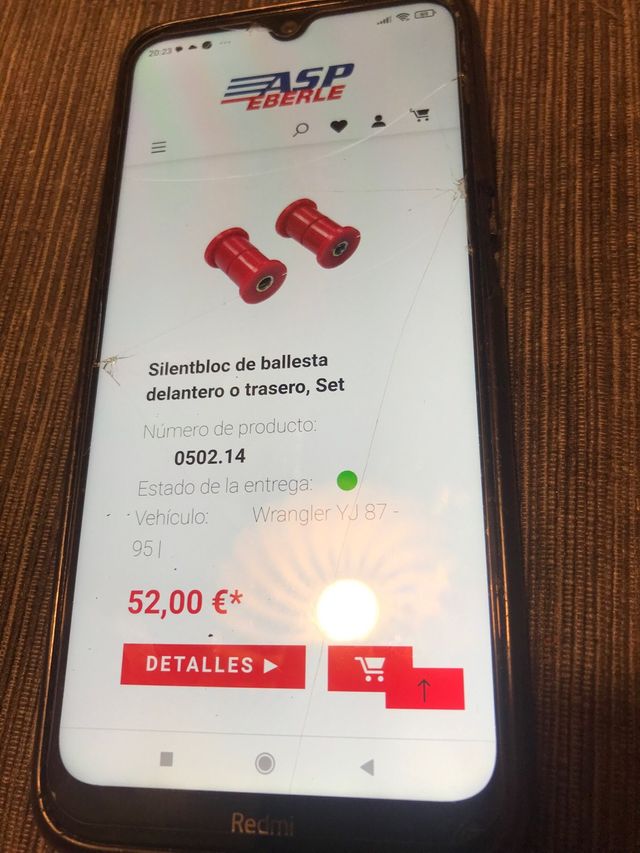 Jeep Sinebloc de ballesta delantero o trasero