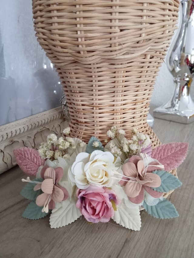 Tocado flores comunión niña