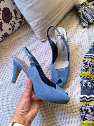 Tacones Mayfran azul marino -talla 39