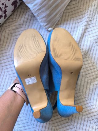 Tacones Mayfran azul marino -talla 39