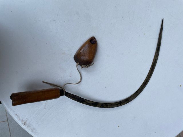 Oz aixada pátina antigua