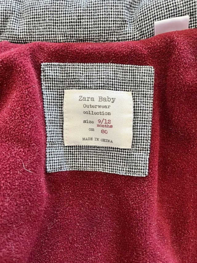 Casaco bebé Zara Baby 9/12 meses