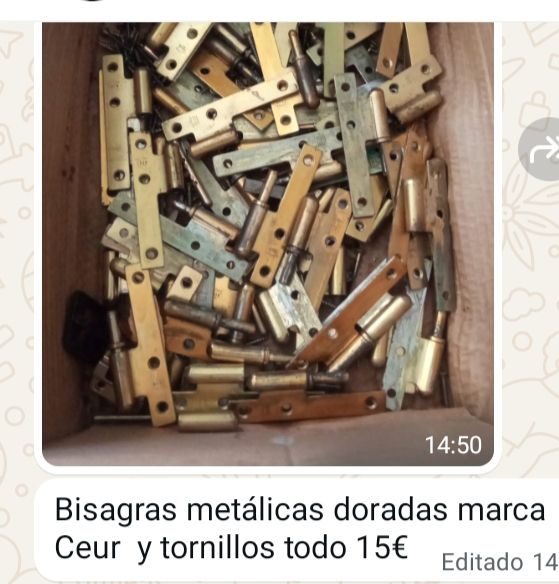 Bisagras metálicas