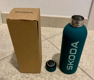 SKODA - BORRACCIA-THERMOS-ORIGINALE-ACCIAO INOX