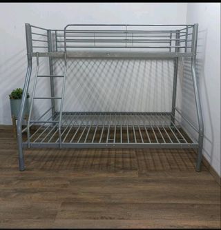 super precio Litera Matrimonio Metálica Negra