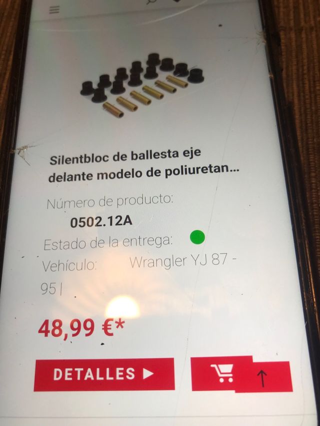 Jeep Sinebloc de ballesta eje delantero