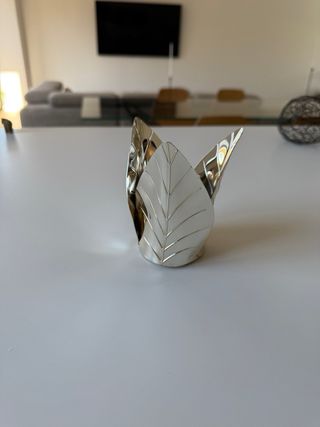 Portavelas plateado Zara Home