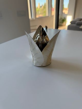 Portavelas plateado Zara Home