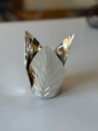 Portavelas plateado Zara Home