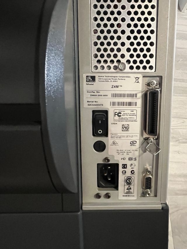 Zebra Z4Mplus Impresora Etiquetas Industrial