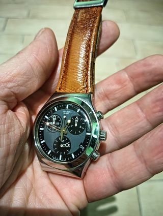 Swatch cronografo cassa in acciaio c