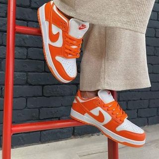 Zapatilla De Cuero Nike Dunk Low 'Cracked Orange' 