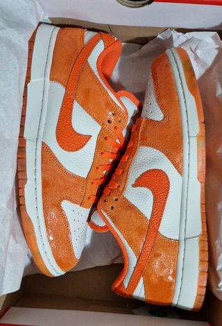 Zapatilla De Cuero Nike Dunk Low 'Cracked Orange' 