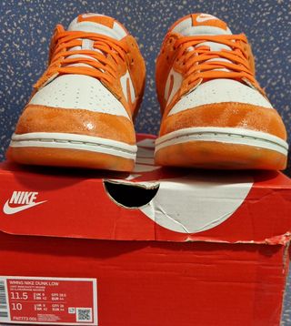 Zapatilla De Cuero Nike Dunk Low 'Cracked Orange' 