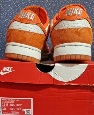Zapatilla De Cuero Nike Dunk Low 'Cracked Orange' 