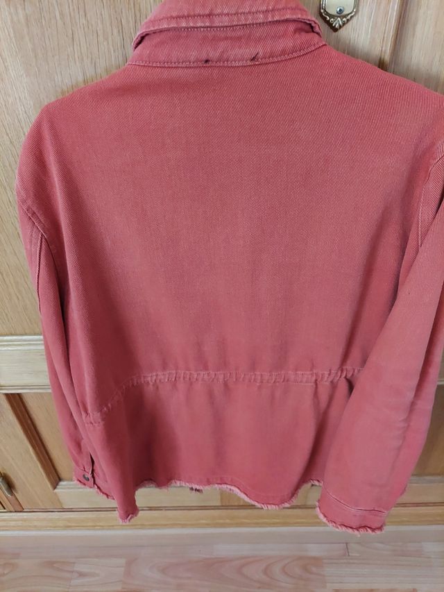 Chaqueta tejana naranja