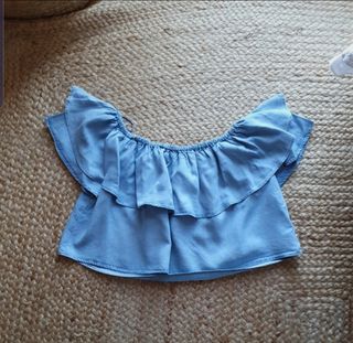 Blusa volantes mujer.