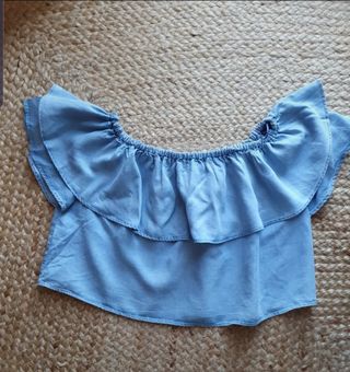 Blusa volantes mujer.