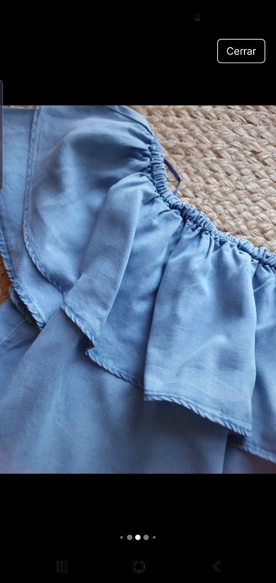 Blusa volantes mujer.