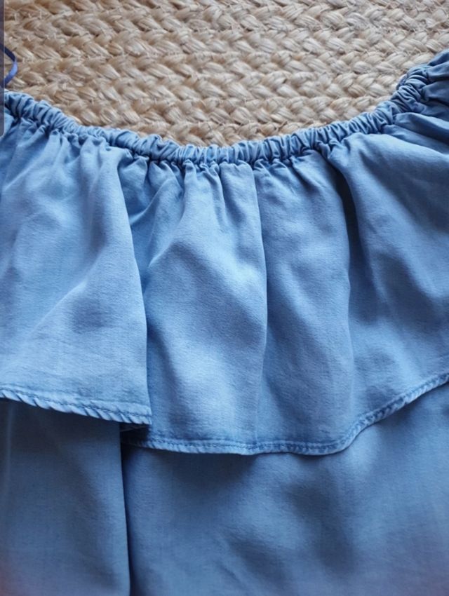 Blusa volantes mujer.