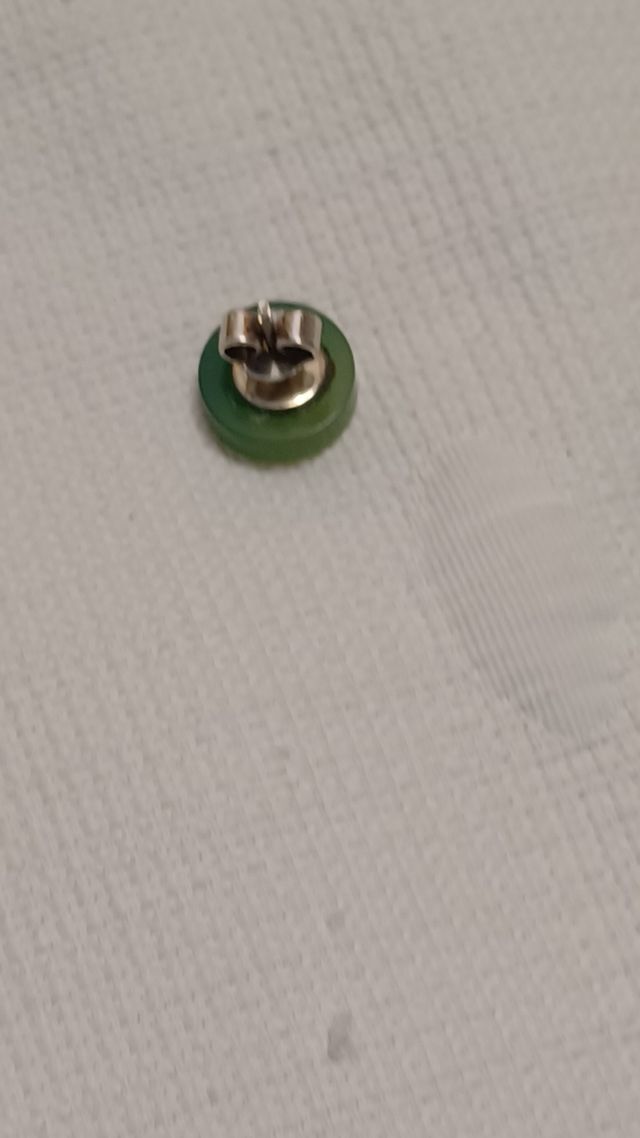 Pendientes redondos verdes