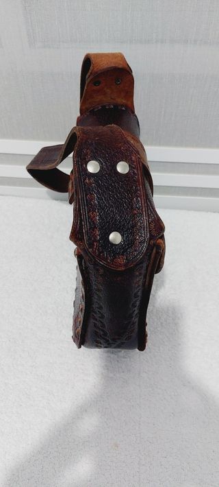 Bolso De Cuero Labrado 
