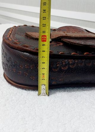 Bolso De Cuero Labrado 
