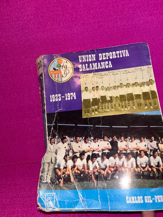 Libro antiguo fútbol Salamanca UDS