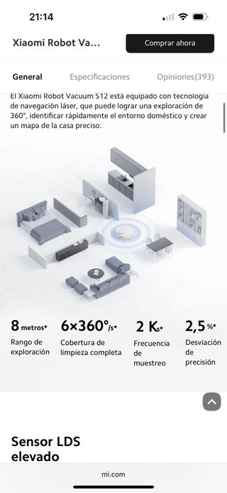 Xiaomi Robot Vacuum S12 - Aspiradora