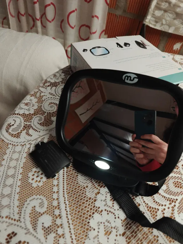 Espejo coche bebé luz