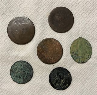 LOTE MONEDAS Y MEDALLA ANTIGUAS