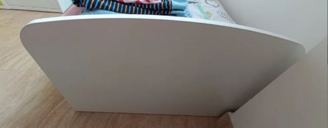 Cama infantil blanca 140x70